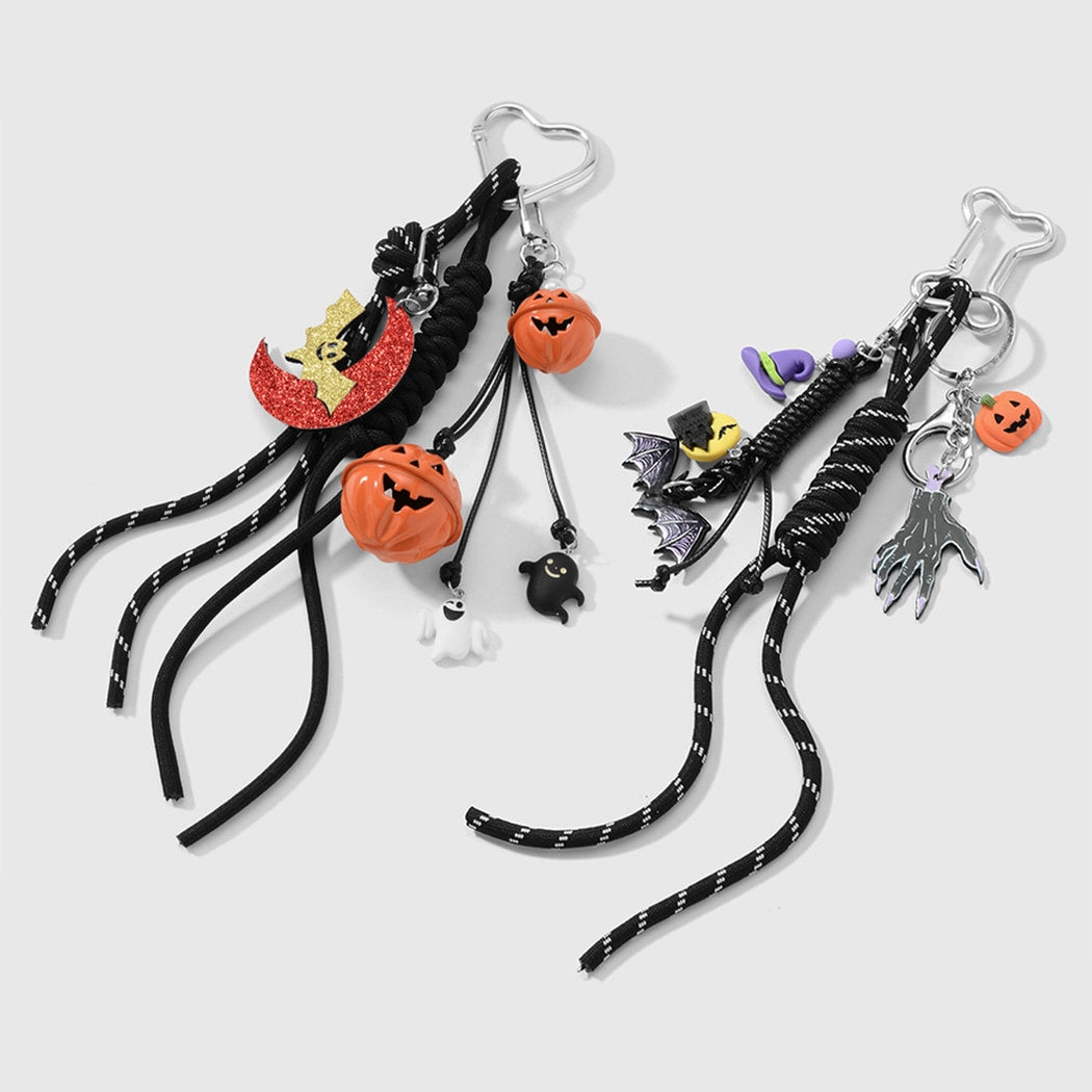 Keypus - Halloween Pumpkin Bell Charm Keychain