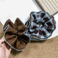 Gifty - Elegant Vintage Plaid Scrunchie