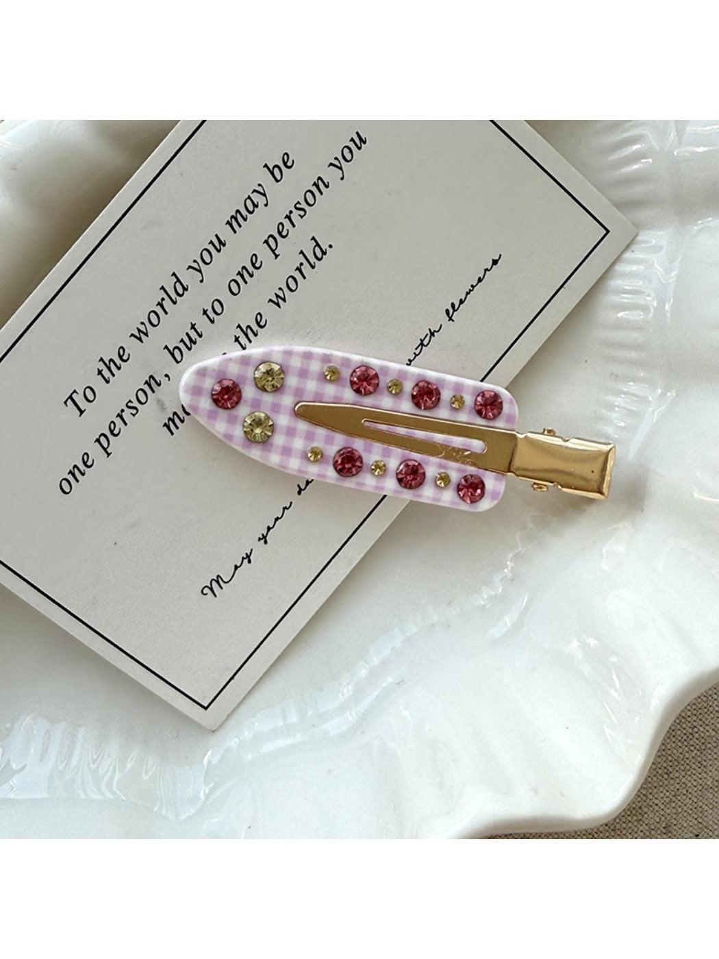 Beau - Chic Flat Oval Hair Clip