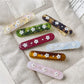 Beau - Floral Rectangular Hair Clip