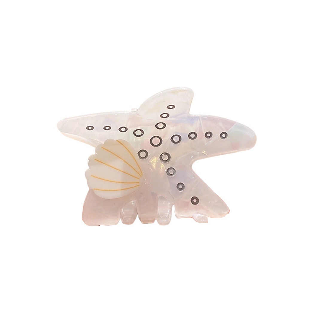 Beau - Sweet Style Star Form PVC Alloy Claw Clip
