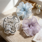 Gifty - Layered Lace Trim Sheer Scrunchie