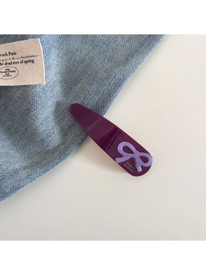 Beau - Solid Color Teardrop Hair Clip