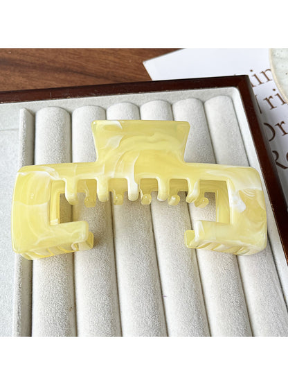 Beau - Geometric Hollow Marble Claw Clip