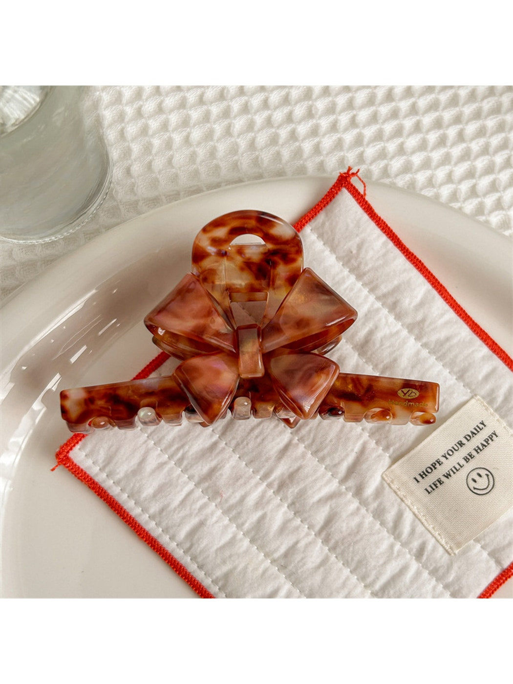 Beau - Elegant Bow Acetate Fiber Hair Claw Clip