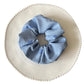 Gifty - Bow Print Scrunchie Striped Hair Tie