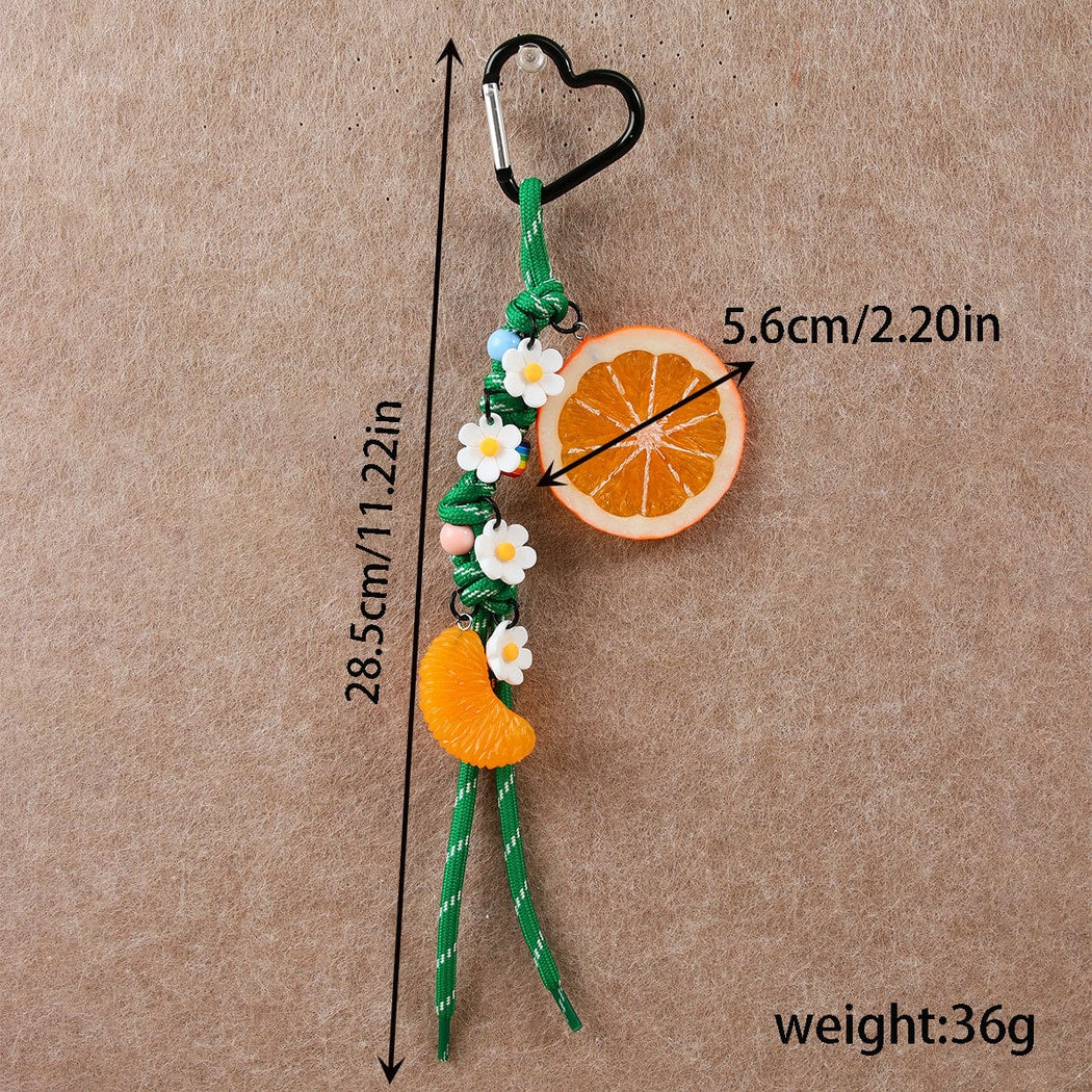 Keypus - Lemon Orange Shaped Bag Pendant Keychain