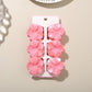 Beau - Glossy Floral Plastic Alloy Claw Clip Set