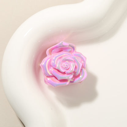 Beau - Sweet Rose Flower Gloss Finish Hair Claw Clip