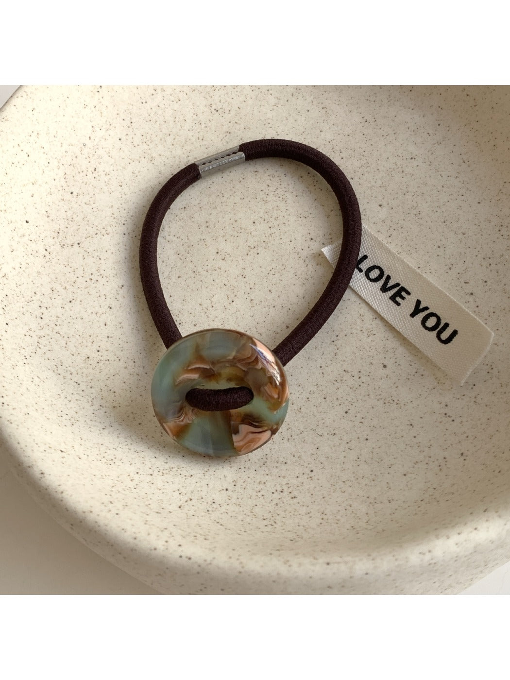 Gifty - Gradient Button-Shaped Hair Tie