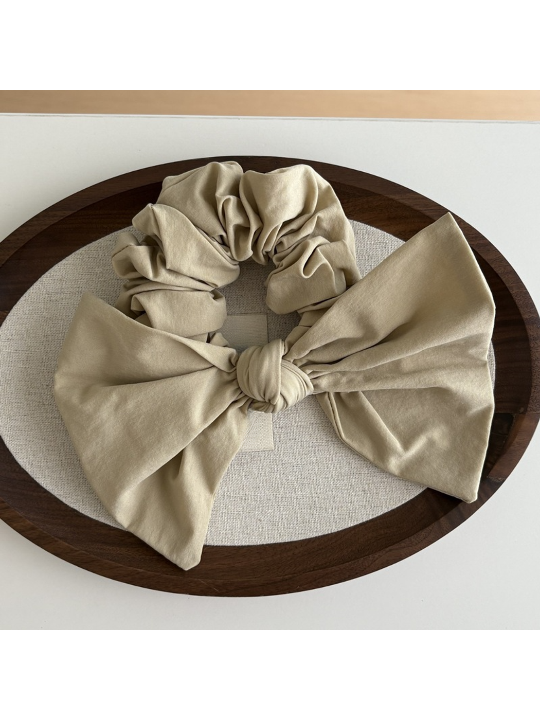 Gifty - Sweet Bow Detail Polyester Scrunchie