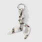 Keypus - Y2K Twisted Scarf Detail Alloy Keychain Bag Charm