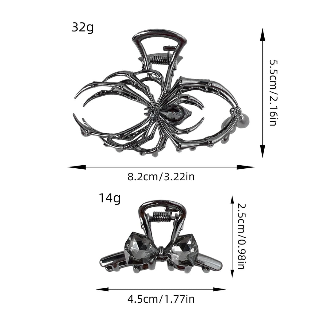 Beau - Halloween Openwork Spider Design Claw Clip