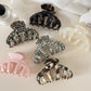 Beau - Irregular Acetate Fiber Alloy Claw Clip