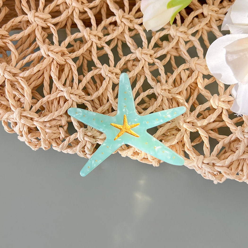 Beau - Cute Starfish Acrylic Hair Clip
