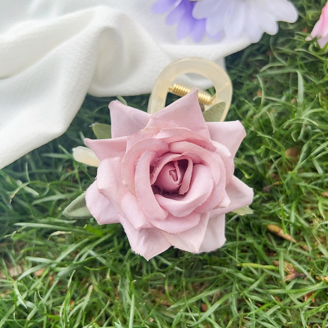 Beau - Bright Rose Shape Sweet Style Claw Clip