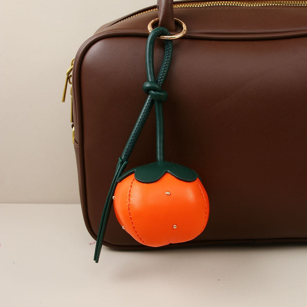 Keypus - Persimmon Design PU Bag Charm Keychain