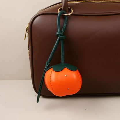 Keypus - Persimmon Design PU Bag Charm Keychain