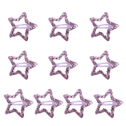 Beau - Sparkly Star Shape Alloy Hair Clip Set
