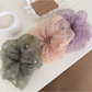 Gifty - Mesh Ruffle Beaded Detail Hair Scrunchie