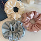 Gifty - Elegant Double Layer Ruched Satin Scrunchie
