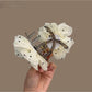 Beau - Polka Dot Flower Mesh Fabric Claw Clip
