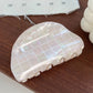 Beau - Plaid PVC Semi-Round Claw Hair Clip