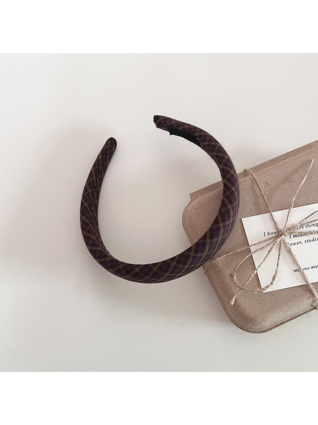 Gifty - Retro Elegant Plaid Hair Hoop
