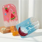 Beau Summer ice cream shaped hair clip with pastel colors on white background