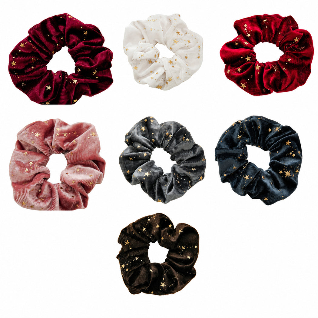 Clean overview of seven star plush scrunchie variants