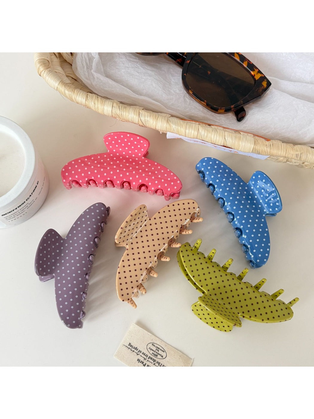 Beau - Sweet Style Polka Dot Hair Claw Clip
