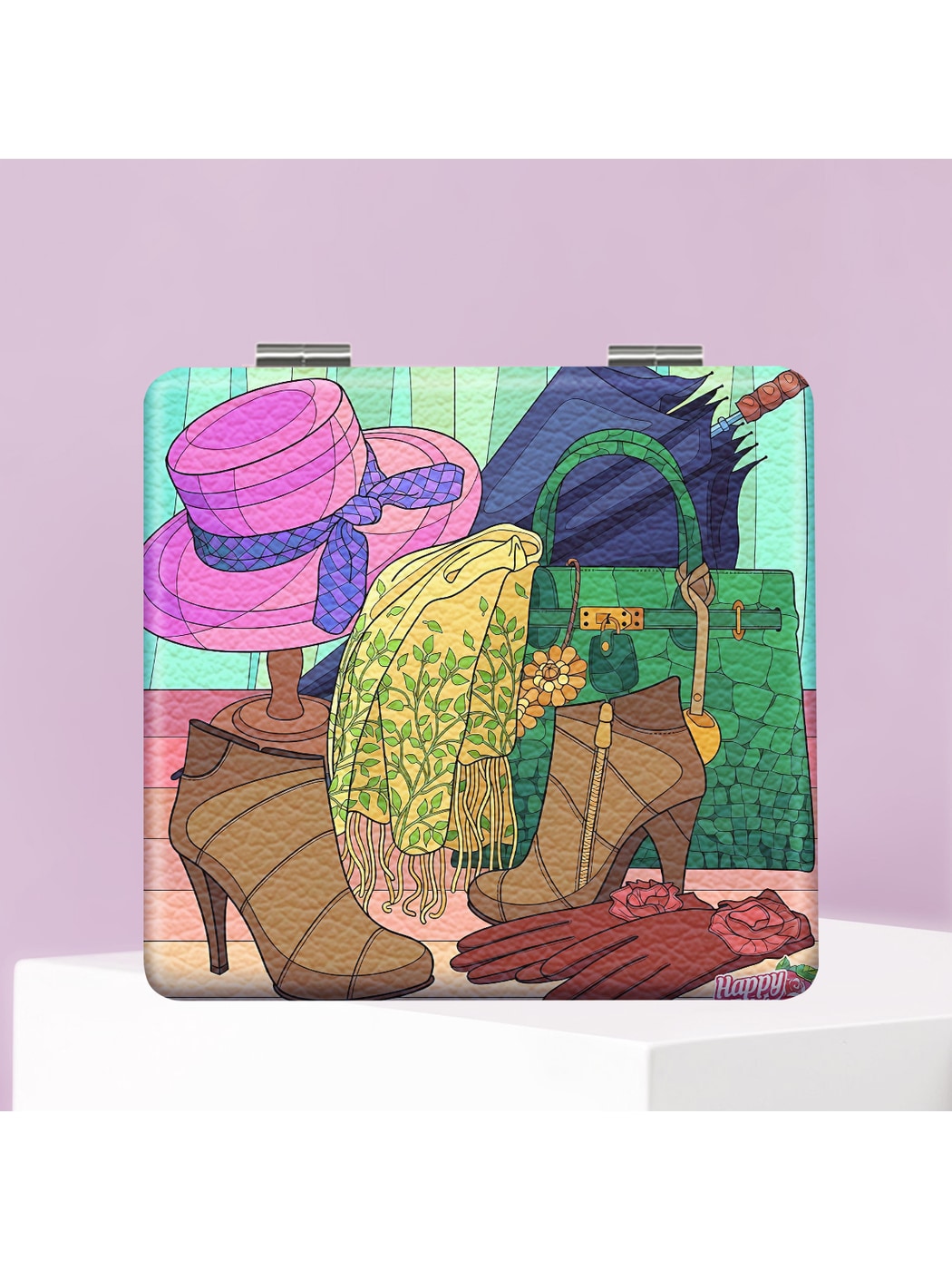 Mirroray - Cartoon Style Foldable Makeup Mirror