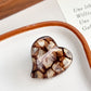 Beau - Muted Heart Shape Fashion Claw Clip