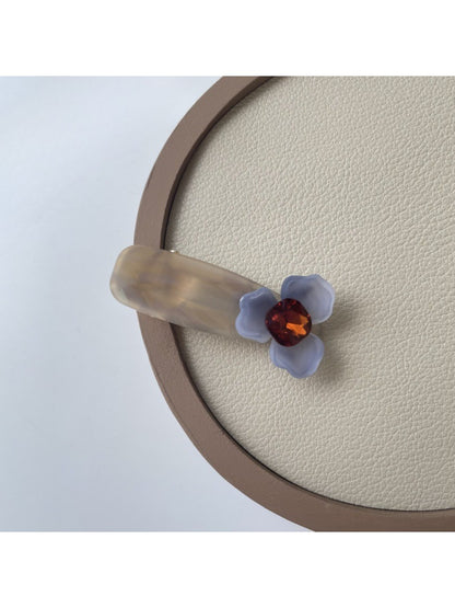 Beau - Fashionable Floral Pattern Acetate Hair Clip