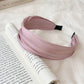 Gifty - Satin Pleated Wide Fabric Women's Headband
