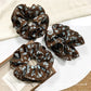Gifty - Retro Blue Floral Scrunchie