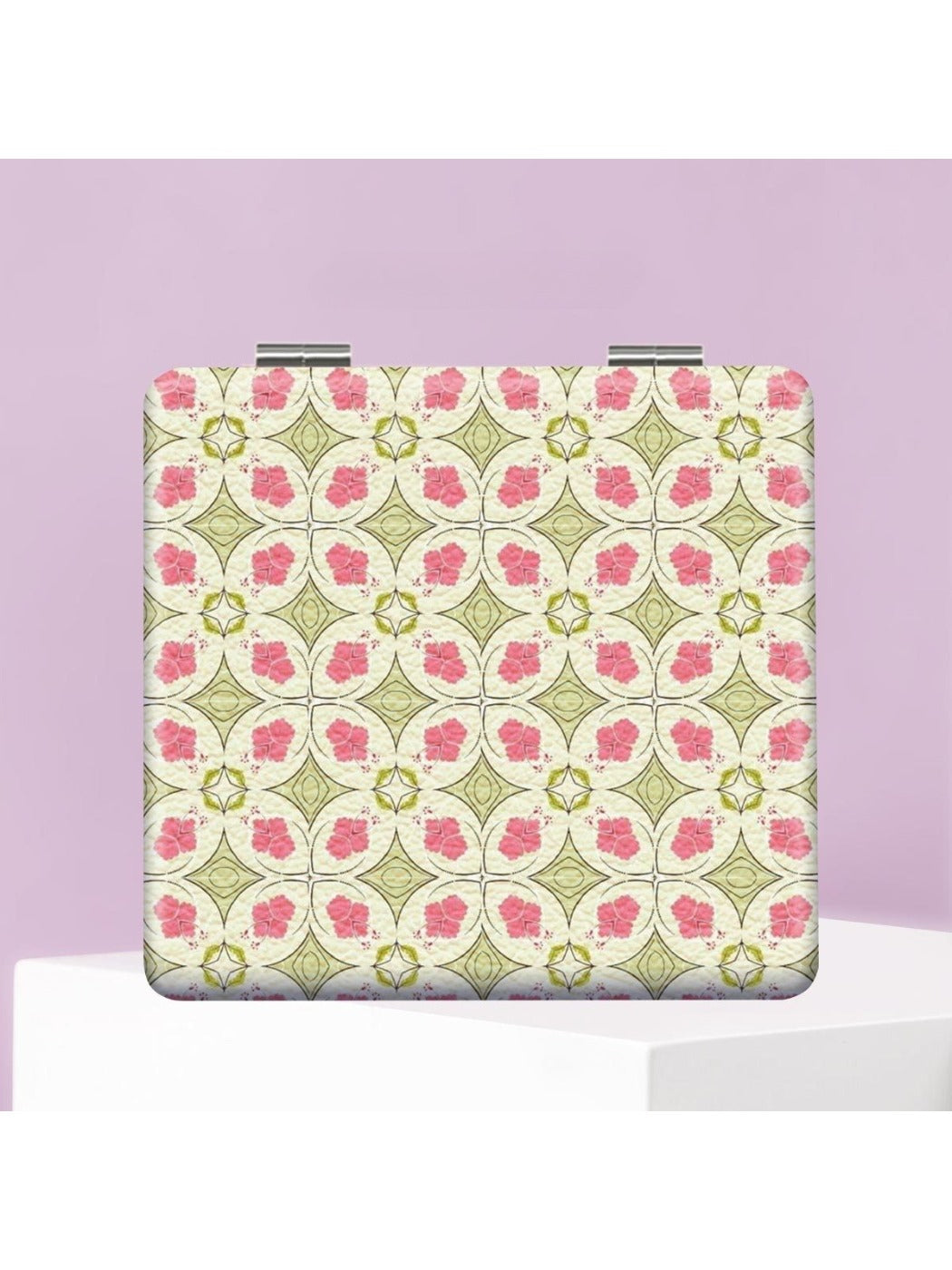 Mirroray - Vintage Plaid Square Compact Mirror