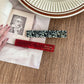 Beau - Simple Short Bar PVC Side Hair Clip Set