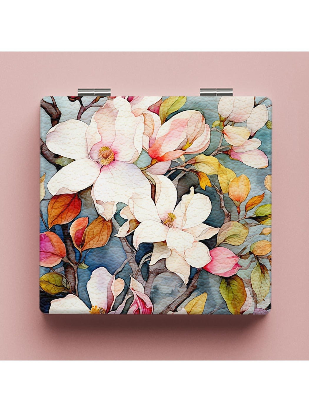 Mirroray - Portable Mirror with Floral Print