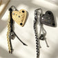 Keypus - Heart Bag Charm with Cord Tassel Keychain