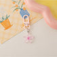 Keypus - Cute Colorful Transparent Flower Shaped Keychain