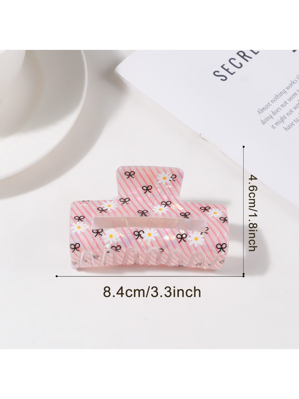 Beau - Elegant Plaid Square Hair Claw Clip