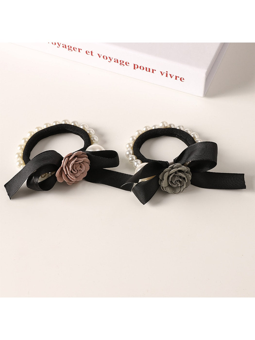 Gifty - Bow Flower Decorative Hair Tie