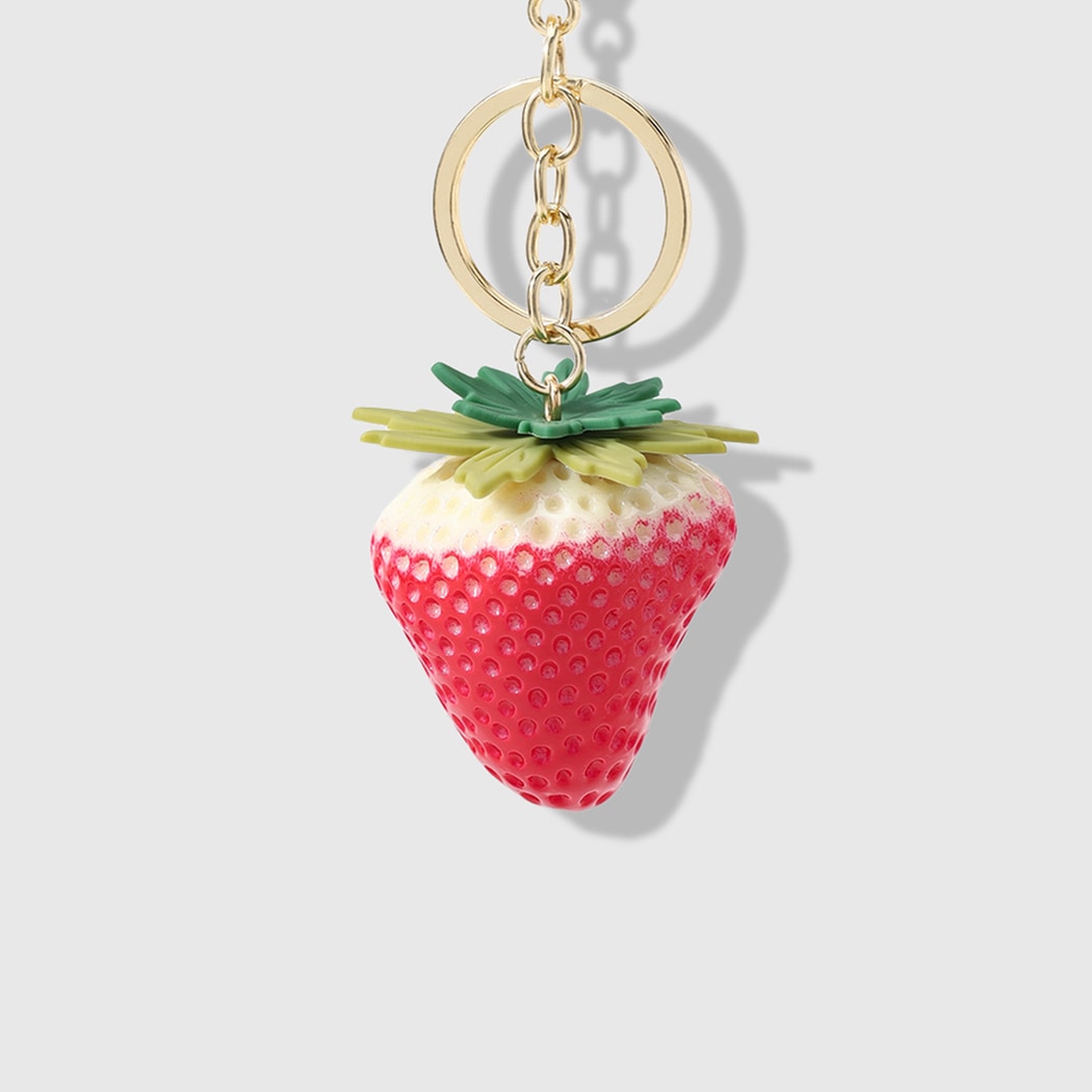 Keypus - Gradient Strawberry Pendant Keychain
