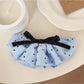 Beau - Pleated Bow Fabric Banana Clip Hair Clip