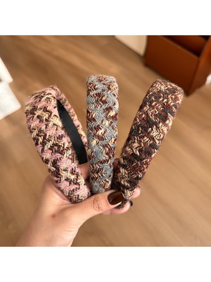 Beau - Winter Knit Headband Textured Color Block