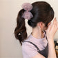 Beau - Sheer Mesh Bubble Bow Banana Clip