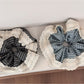 Gifty - Lace Trim Striped Scrunchie Hair Tie
