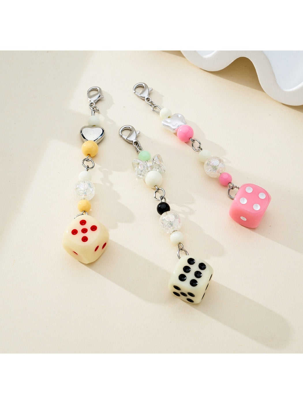 Keypus - Playful Dice Phone and Bag Charm Keychain