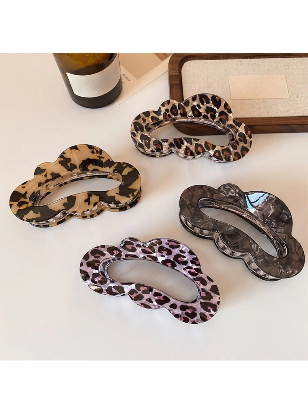 Beau - Leopard Print Cloud Claw Clip